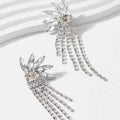 Tassel Multi-section Multi-layer Elongated Overlapping Earrings