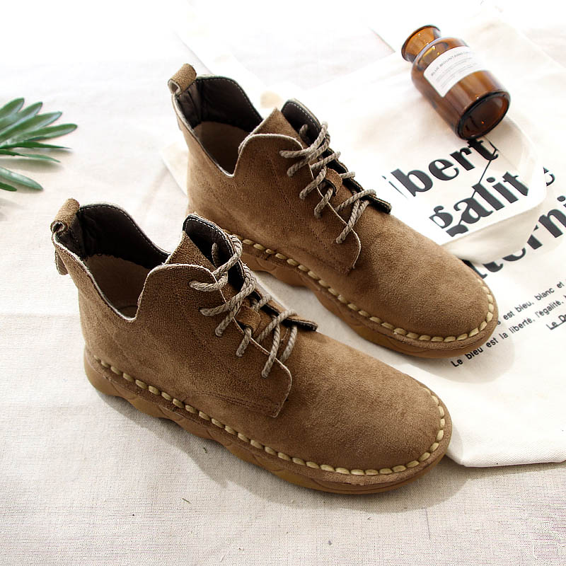 British Retro Thick-soled Short Boots Women