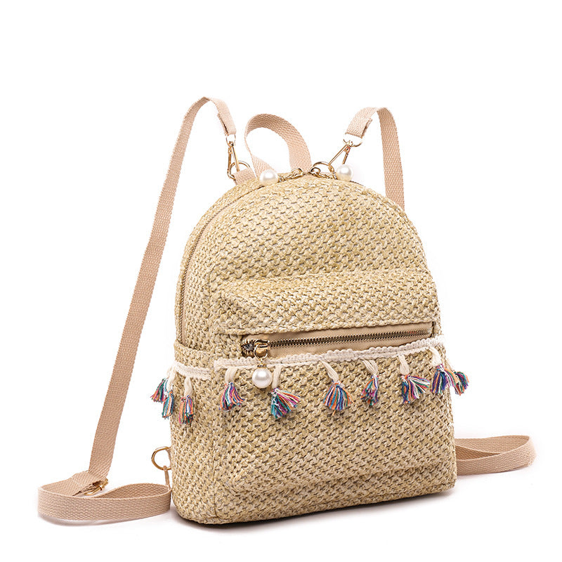 New Small Shoulder Casual Woven Bag Fashion Seaside Holiday Female Bag