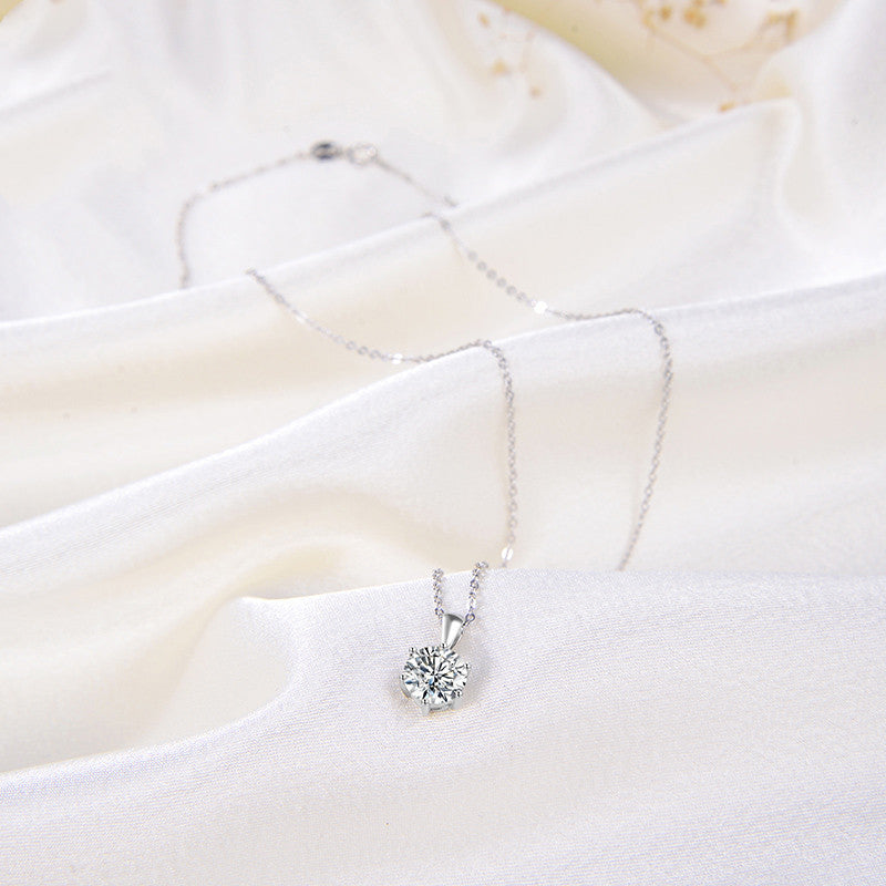 Diamond Necklace Korea Temperament Large Zircon Pendant