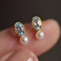 Elegant Stud Earrings For Women Pearl Delicate