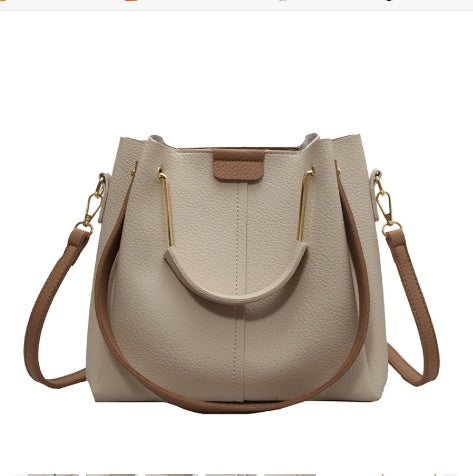 Women's Large-capacity Crossbody Autumn All-matching Korean-style Textured Portable Bucket Bag