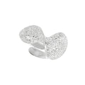 Geometric Round Frosted Ring Female Irregular Cold Wind Open Ring