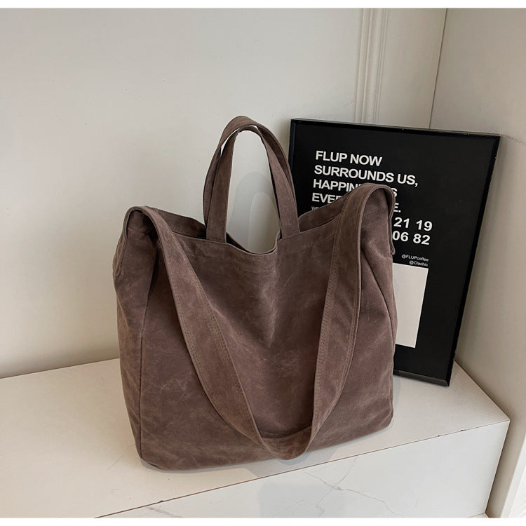 Retro Large Capacity Commute Leisure All-match Shoulder Bag