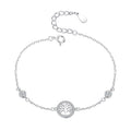 Belawang Sterling Silver Ladies Bracelet S925 Sterling Silver Tree Of Life Bracelet Inlaid With Zircon