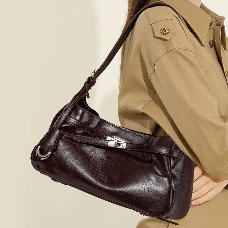 Lock Commuting Crossbody Single Shoulder Underarm Bag