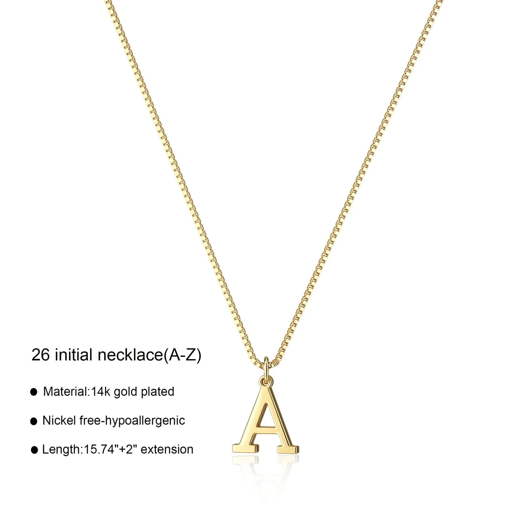 European And American Fashion 26 English Letter Simplicity Necklace