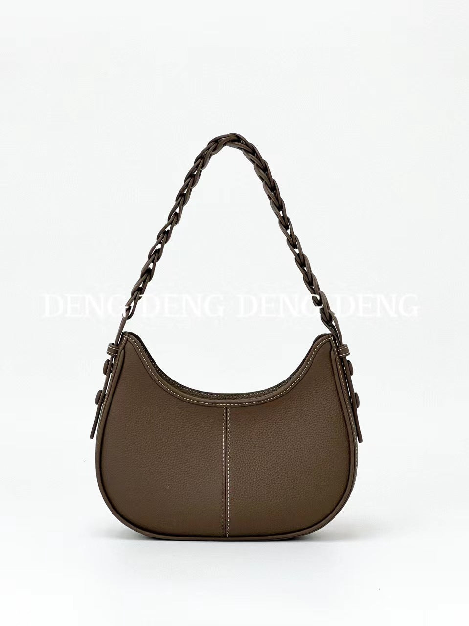 Litchi Grain Top Layer Cowhide Leather Single-shoulder Bag