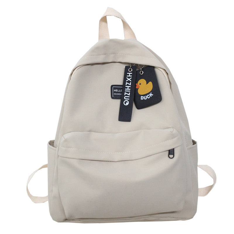 Student Campus Minimalist Nylon Backpack