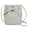Korean Style Solid Color Bucket Bag Spring Ladies Shoulder Bag