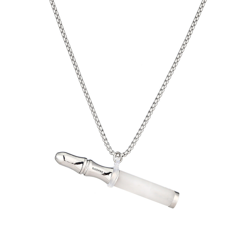 Auxiliary Meditation Anxiety Relief Natural Stone Respirator Necklace