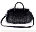 Winter cute imitation fur one shoulder messenger bag