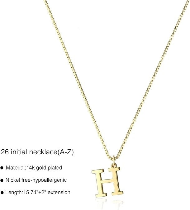 European And American Fashion 26 English Letter Simplicity Necklace