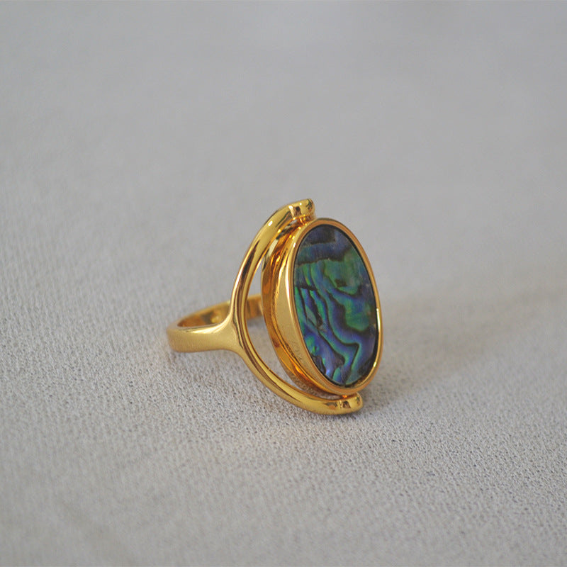 Fashionable And Modern Personality Ring Double-sided Rotatable