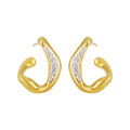 Irregular Diamond Stud Earrings For Women Simple