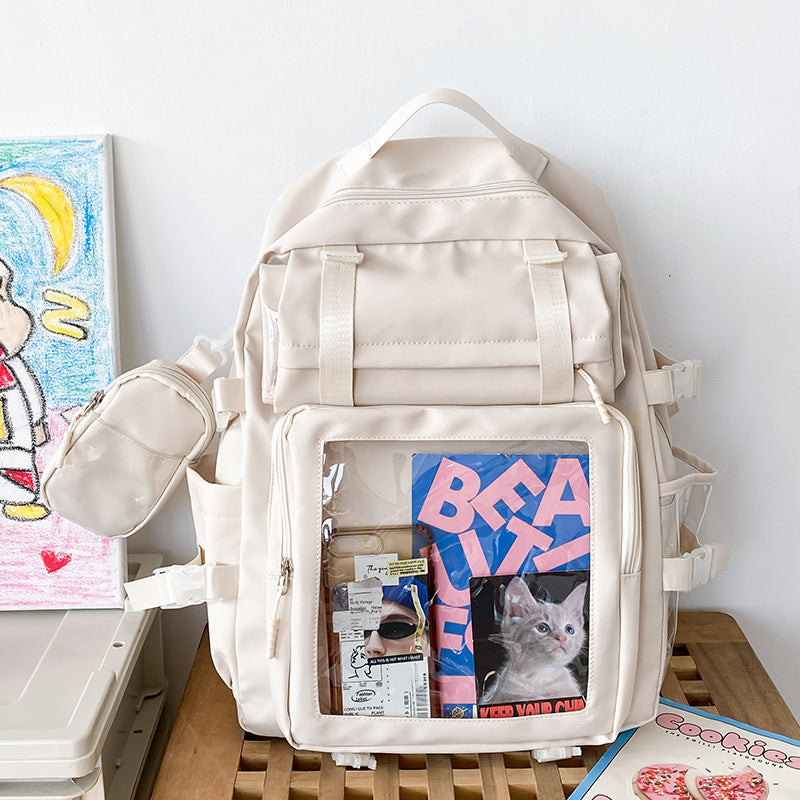 Student Large Capacity Backpack Japanese Simple And Versatile