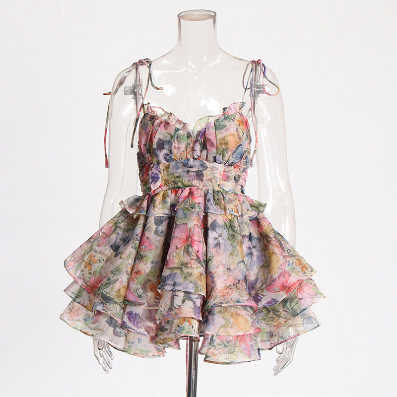 High Waist Design Short Dress Women