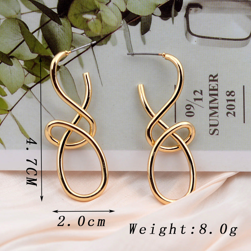 European And American Special-interest Design Ear Studs