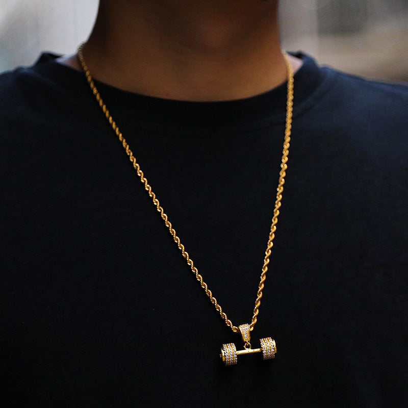 Men's Full Diamond Hip Hop Pendant Necklace