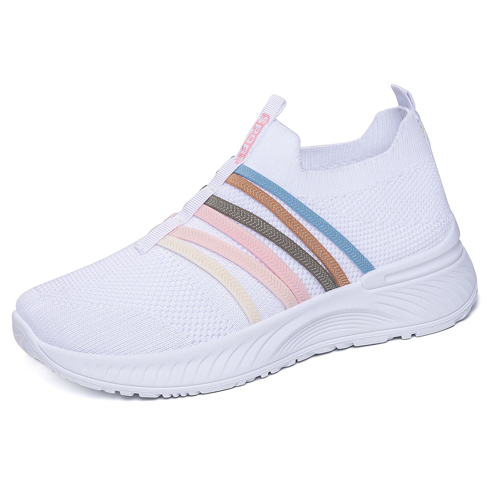 Summer New Breathable Flyknit Slip-On Casual Shoes