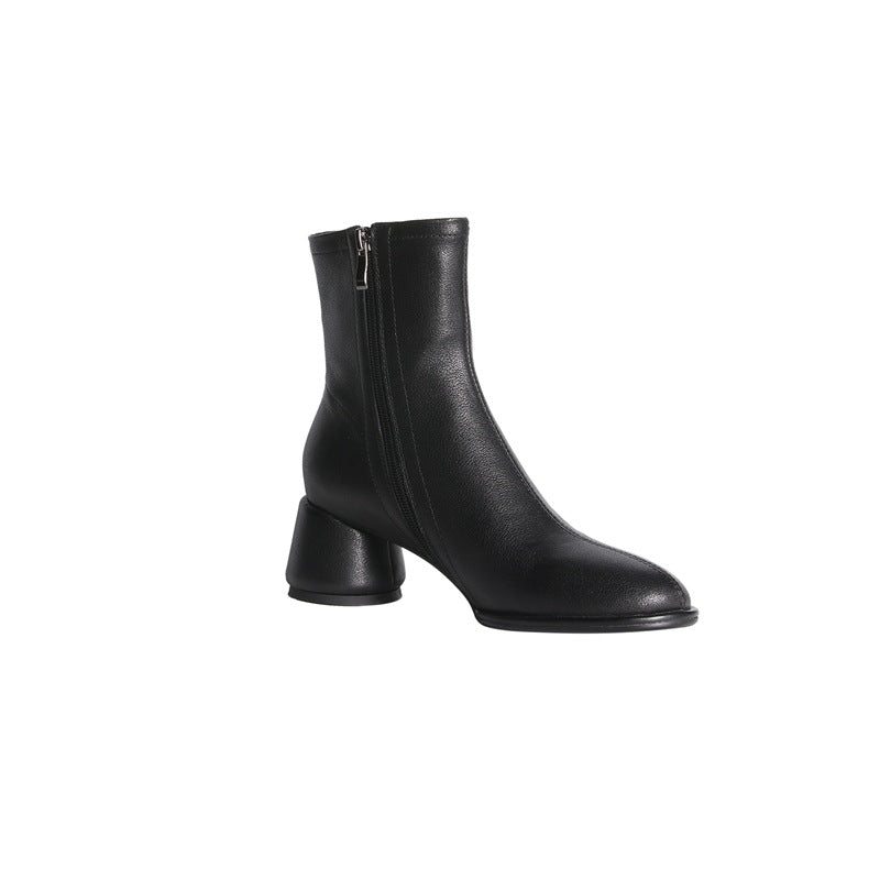 Simple And Comfortable Mid-heel Fashion Boots Women