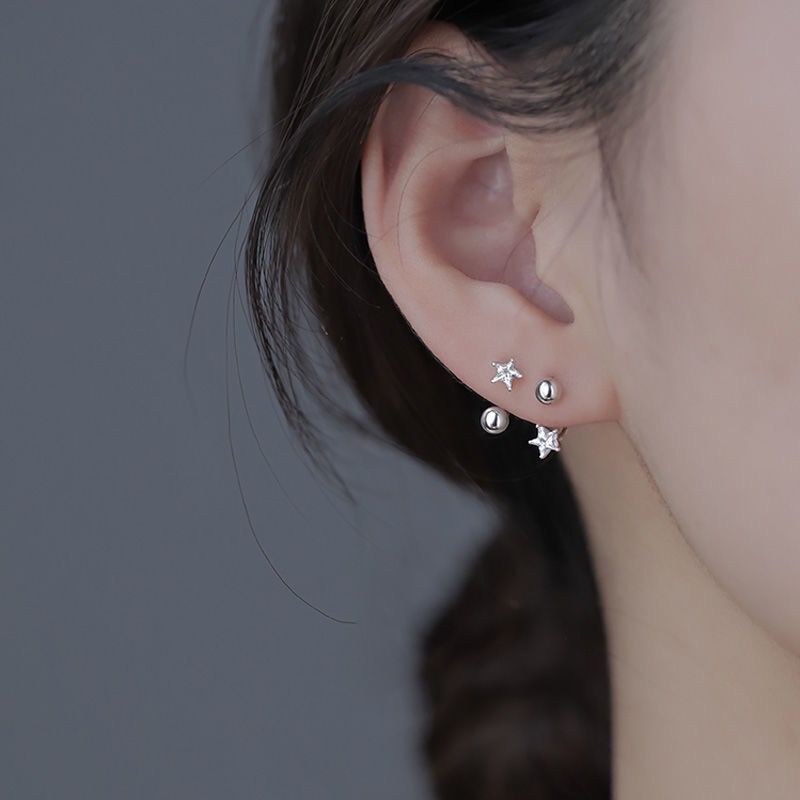 Geometric cross earrings