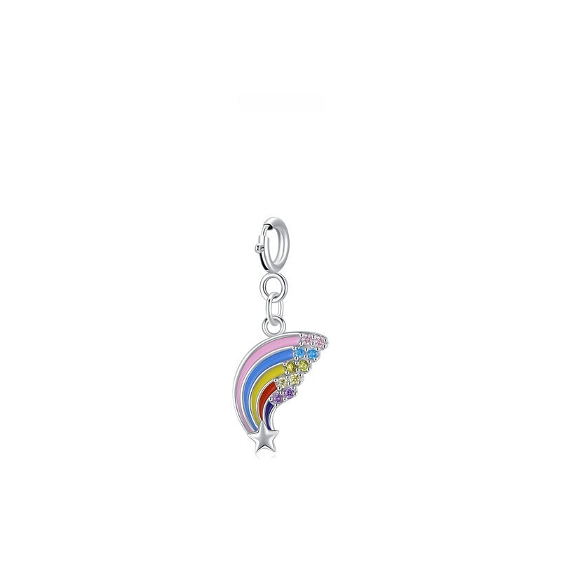 Sterling Silver Fashionable And Minimalist Pendant Korean-style Sweet And Adorable