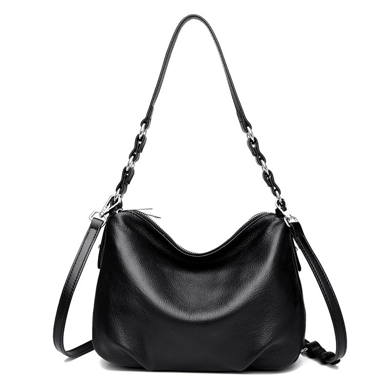 Genuine Leather Women's Bag Large Capacity First Layer Leather One-shoulder Crossbody Bag