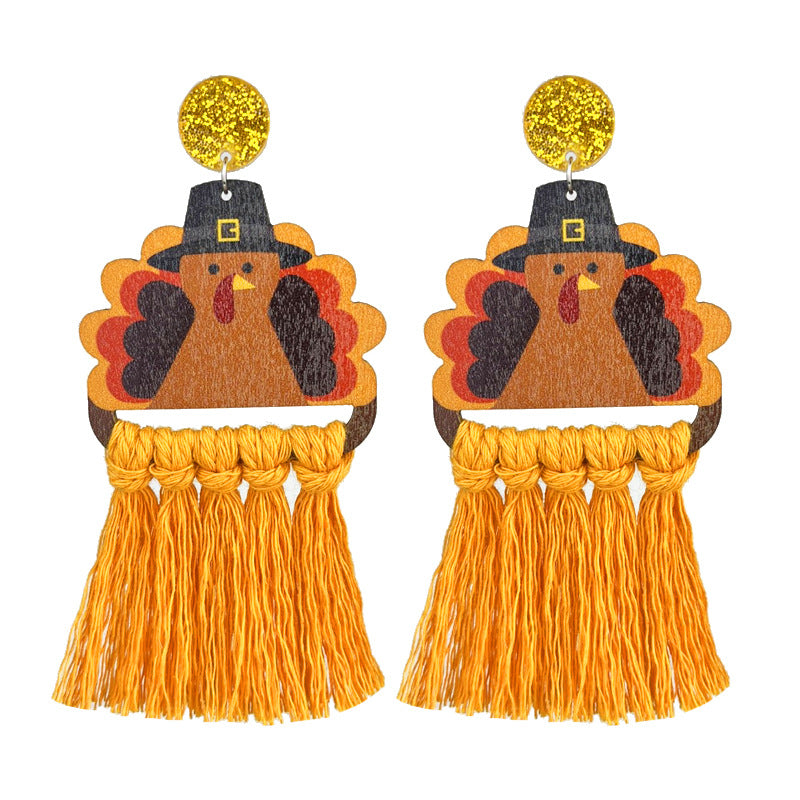 Eardrops Turkey Pumpkin Dinner Thanksgiving Party