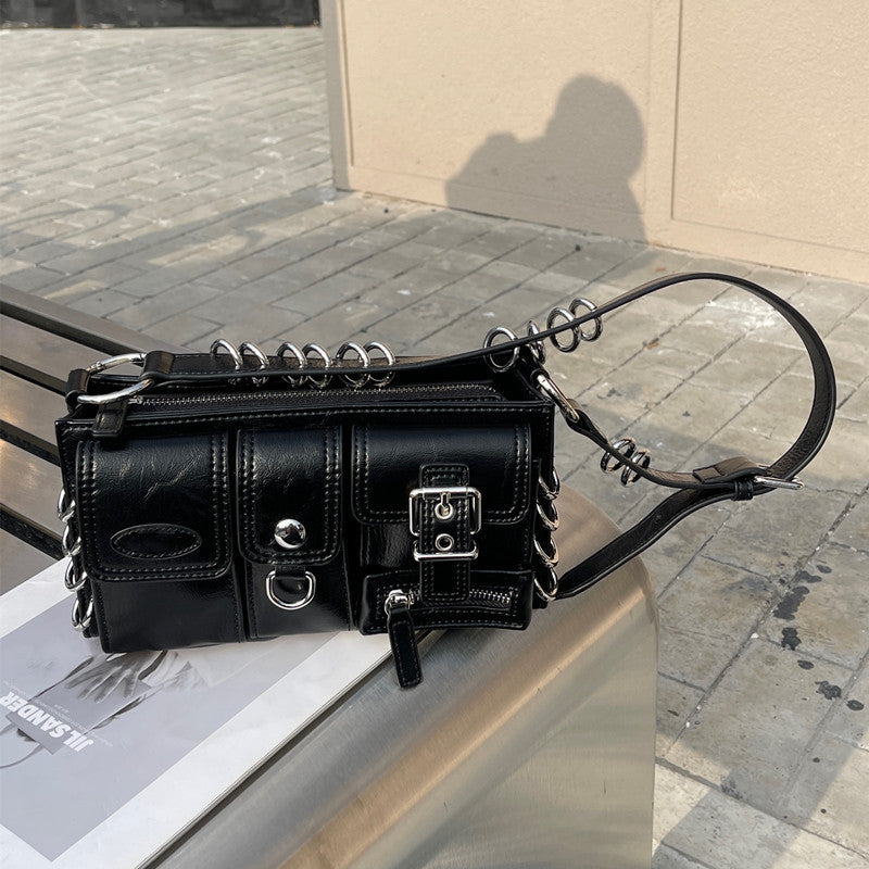 Women's Fashion Short Crossbody Baguette Bag