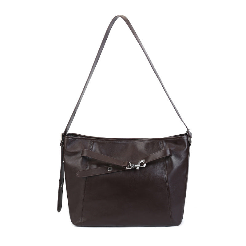 Womens Stylish Retro Large-Capacity Crossbody Bag